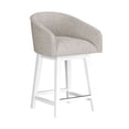 thumbnail image 11 of HH2 Home Upholstered Barrel Back Wood Adjustable Height Swivel Bar Stool, 11 of 19
