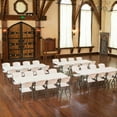 thumbnail image 13 of Lifetime Combo - 4 8' Commercial Grade Non-Nesting Folding Tables and 32 Folding Chairs, White Granite, 13 of 16