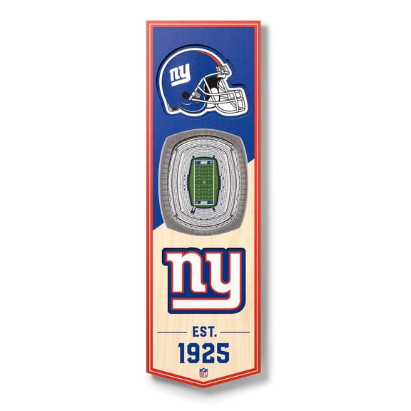 YouTheFan NFL 6" x 19" 3D Stadium View Banner
