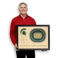 thumbnail image 4 of YouTheFan Michigan State Spartans 25-Layer Basketball Stadium View 3D Wall Art, 4 of 5