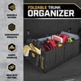 thumbnail image 3 of CAT® FlexTrunk Car Trunk Organizer & Cat® Car Front Seat Organizer Bundle - Heavy Duty, Universal Fit, 3 of 14