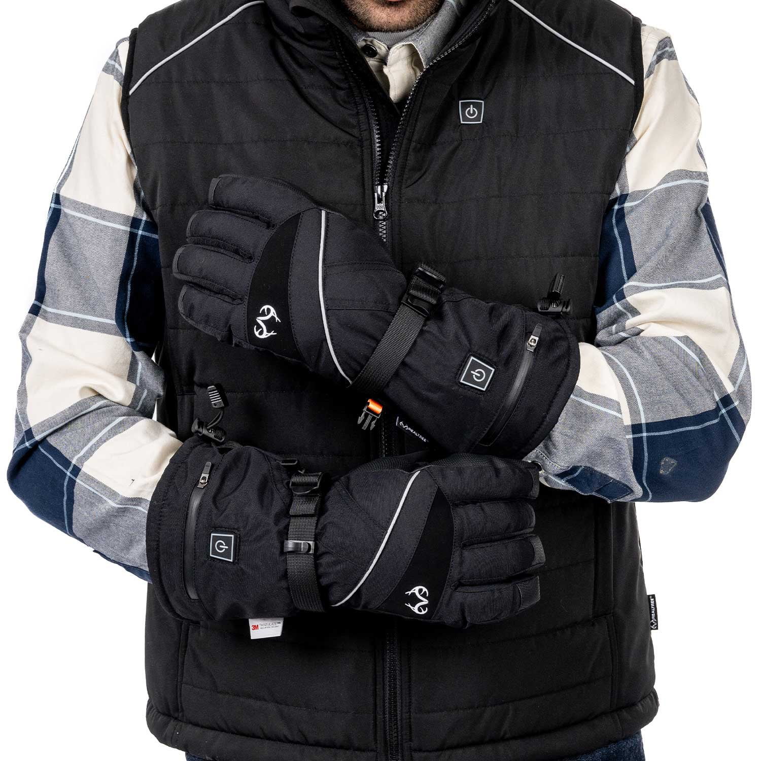 realtree adult heated gloves size s/m