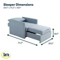 thumbnail image 4 of Serta Brady Convertible Sleeper Chair, 4 of 9