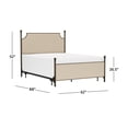 thumbnail image 3 of HH2Home McArthur Metal and Upholstered Bed, 3 of 11