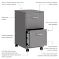 thumbnail image 8 of Hirsh 18" Deep 2-Drawer Mobile Letter Width Vertical File Cabinet, Choose Color, 8 of 10