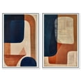 thumbnail image 2 of Blue and Cream Set Midcentury Abstract Canvas Print by Oliver Gal Prints, 2 of 4