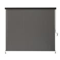 thumbnail image 1 of Coolaroo Full Valance Wand-Operated 8' x 8' Roller Shade - 95% UV Block, Pewter, 1 of 2
