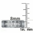 thumbnail image 3 of 0.20 CT. T.W. Round Cut Diamond Mens Band in Tungsten and Stainless Steel, 3 of 3