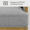 thumbnail image 4 of Member's Mark Savannah Cream Fabric Wood Trim Accent Chair, 4 of 9