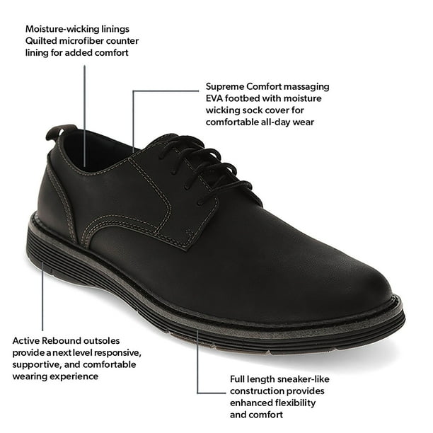 comfortable black dress shoes for men Vance Co. Men's Cole Dress Shoe - White main image 1