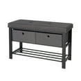thumbnail image 5 of neatfreak Fabric Upholstered Shoe Storage Bench with 2 Drawers, 5 of 8
