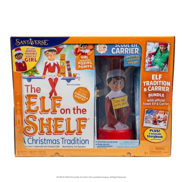 Sam's Exclusive Bundle - The Elf on the Shelf: A Christmas Tradition Boxset and Scout Elf™ Carrier Bundle