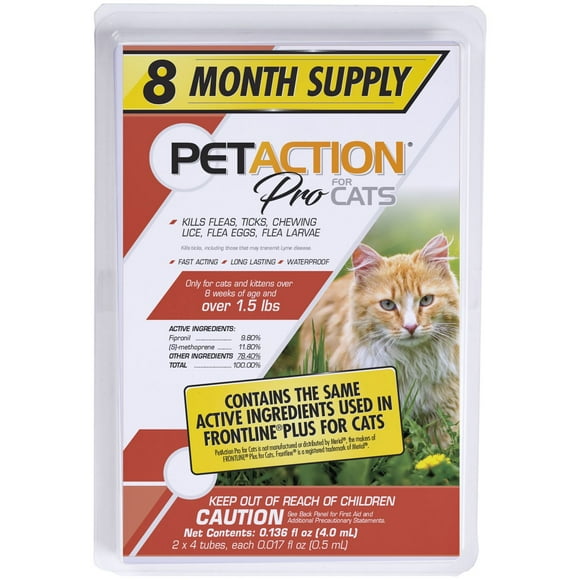 PetAction Pro for Cats and Kittens 8 Month Supply