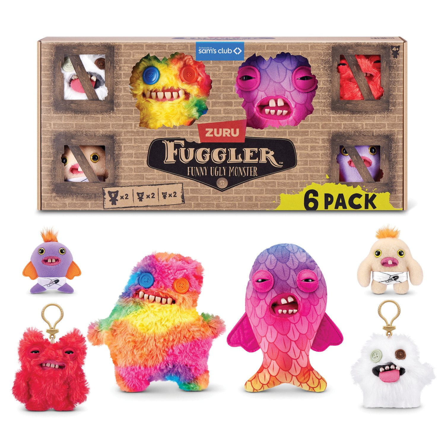 希少 FUGGLERファグラー FUNNY UGLY MONSTER 3体セット Fuggler Multipack Funny Ugly Monster Plush Toy - Samsclub.com