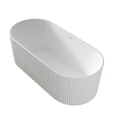 thumbnail image 2 of A&E Sidney Bath Tub 59in or 67in Freestanding Bathtub with Fluted Exterior and Center Drain in White Acrylic High‑Gloss, 2 of 13