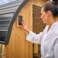 thumbnail image 2 of Backyard Discovery 2-4 Person Outdoor Barrel Sauna with Electric Heater & Glass Door, 2 of 14