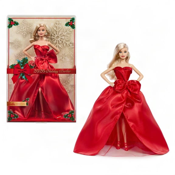Barbie Signature 2026 Holiday Fashion Doll, Seasonal Collector