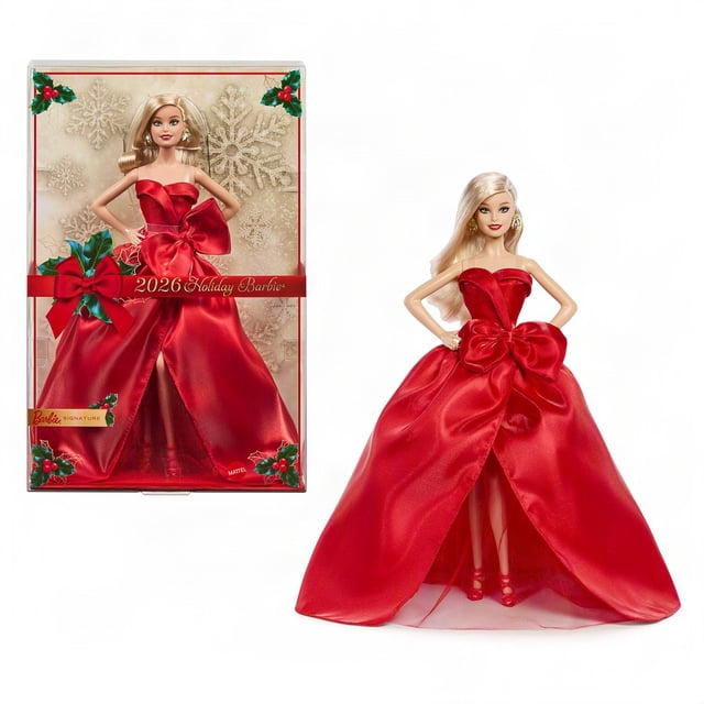Barbie Signature 2026 Holiday Fashion Doll, Seasonal Collector