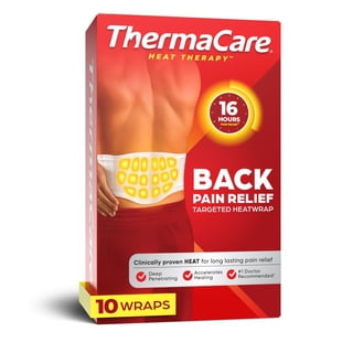 Thermacare Back Pain Relief Therapy Heatwraps, L-XL, 10 pack