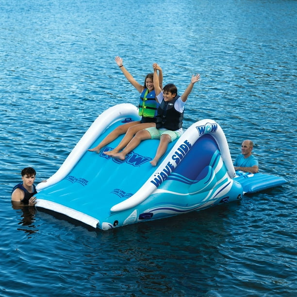 WOW Wave 2-Person Inflatable Pool Lake Slide