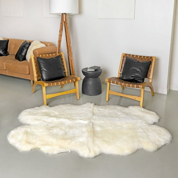 100% Genuine Silky Sheepskin Rug, 5'10