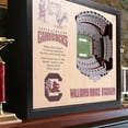 thumbnail image 2 of YouTheFan South Carolina Gamecocks 25-Layer Football Stadium View 3D Wall Art, 2 of 5