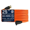 thumbnail image 1 of US Wire and Cable 16/3 Orange Light-Duty SJTW Extension Cords 25', 50' and 100', 1 of 5