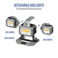 thumbnail image 6 of Westinghouse 2000 Lumen Rechargeable LED Work Light, Portable 3-Head Garage & Mechanic Light with Magnetic Side Lights, USB Power Bank and Cordless Design, 6 of 14