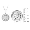 thumbnail image 5 of Diamond Initial Pendant Necklace in Sterling Silver, 5 of 5