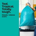 thumbnail image 5 of Glad® ForceFlex MaxStrength 13-Gallong Kitchen Drawstring Trash Bags, Bahama Bliss + Febreze, Teal, 120 ct., 5 of 9