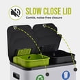 thumbnail image 4 of Simpli-Magic 16 Gallon (30L x 30L) Dual Compartment Step Trash Can, Multiple Colors – Kitchen Garbage Can with Slow-Close Lids – Waste & Recycling Bins, Odor Control, Hands-Free, Easy to Clean, 4 of 5