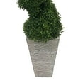 thumbnail image 2 of Faux 55" Topiary in Distressed Stone Planter, 2 of 5
