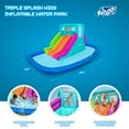 thumbnail image 11 of H2OGO! Triple Splash Kids Inflatable Mega Water Park, 8' x 22', 11 of 14