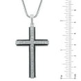 thumbnail image 3 of 0.46 CT. T.W. Round Cut Diamond Cross Pendant Necklace in 14k Gold, 3 of 3