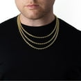 thumbnail image 9 of Semi Solid Rope Chain Necklace in 14K Gold, 9 of 10