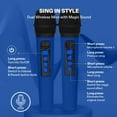 thumbnail image 7 of JOYC Mic Drop Karaoke Machine with 2 Wireless Mics & RGB Lights, Choose Color, 7 of 7