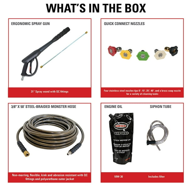 SIMPSON PowerShot 4400 PSI at 4.0 GPM SIMPSON 420cc Gas Pressure