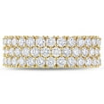 thumbnail image 5 of 1.68 CT. T.W. Diamond Triple-Row Semi-Eternity Band in 14K Gold, 5 of 9