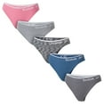 thumbnail image 1 of Reebok Women's 5-Pack Seamless Thong, 1 of 4