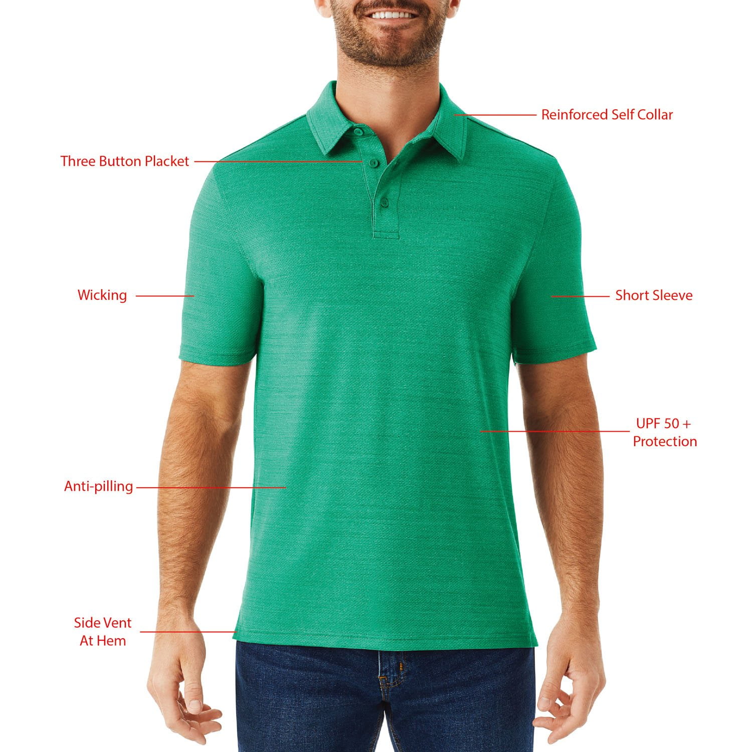 Member's Mark Men's Performance Polo - Samsclub.com