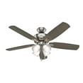 thumbnail image 1 of Hunter 52" Amberlin Indoor Ceiling Fan with LED Light and Pull Chain, 1 of 10
