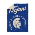 thumbnail image 1 of Logo Brands Virginia State Trojans Luxe Dreams Throw, 60" x 80", 1 of 6