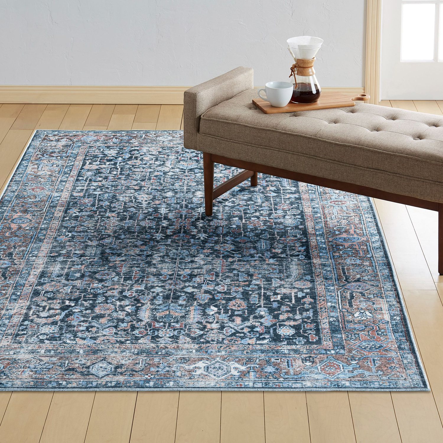Ever Keep Rug Everwash Callaghan Edith Washable Area Rug, Assorted Colors & Sizes ...