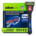 thumbnail image 1 of Gillette Labs Official NFL Buffalo Bills Licensed Men's Razor, Handle + 8 Cartridges, 1 of 10