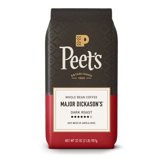 Peet's Coffee Dark Roast Whole Bean, Major Dickason's Blend, 32 oz.