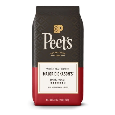Peet's Coffee Dark Roast Whole Bean, Major Dickason's Blend, 32 oz.