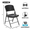 thumbnail image 3 of Lifetime Commercial Grade Contoured Folding Chair, Assorted Colors 4 Pack, 3 of 12