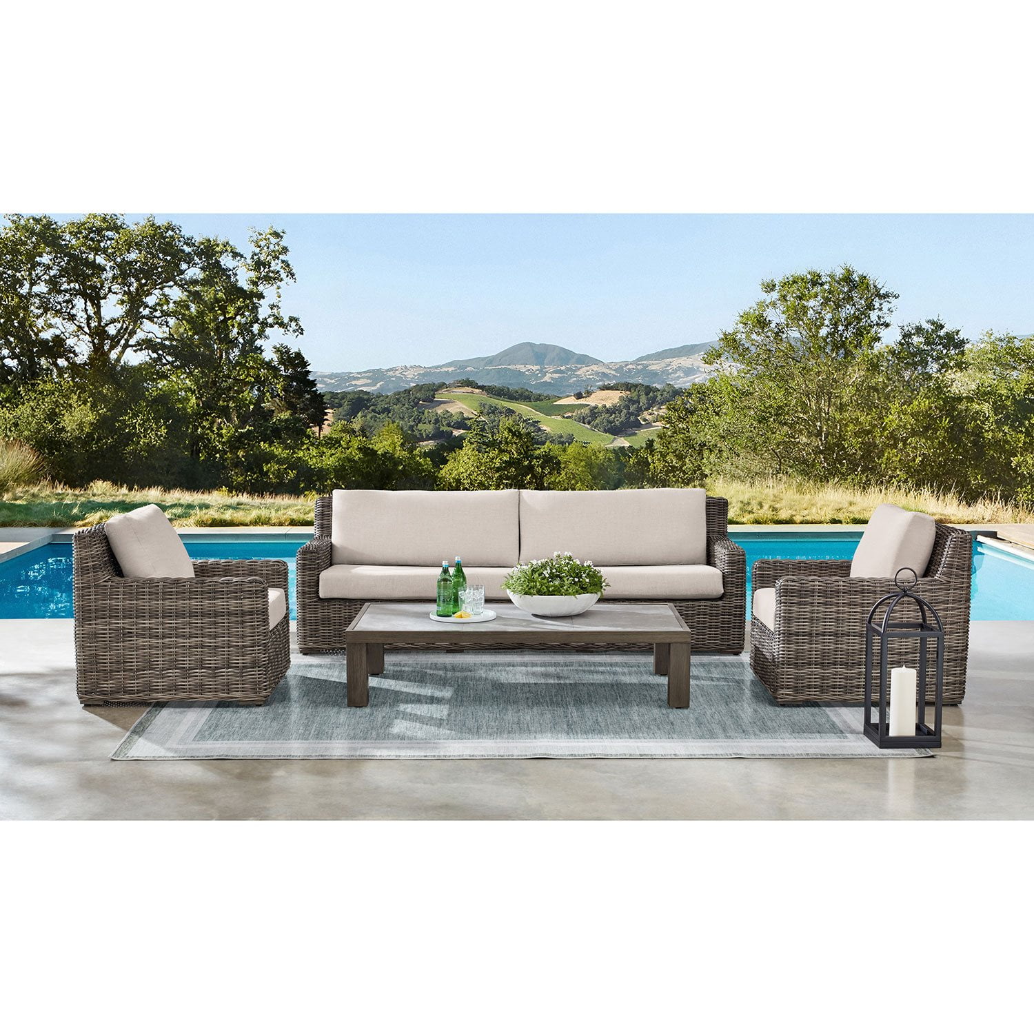 Member's Mark Halstead XL Seating with Sunbrella Fabric, 4pc