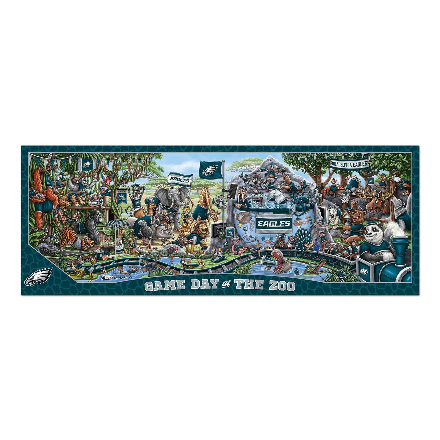 YouTheFan NFL 500 pc. Game Day At The Zoo Puzzle, Choose Team