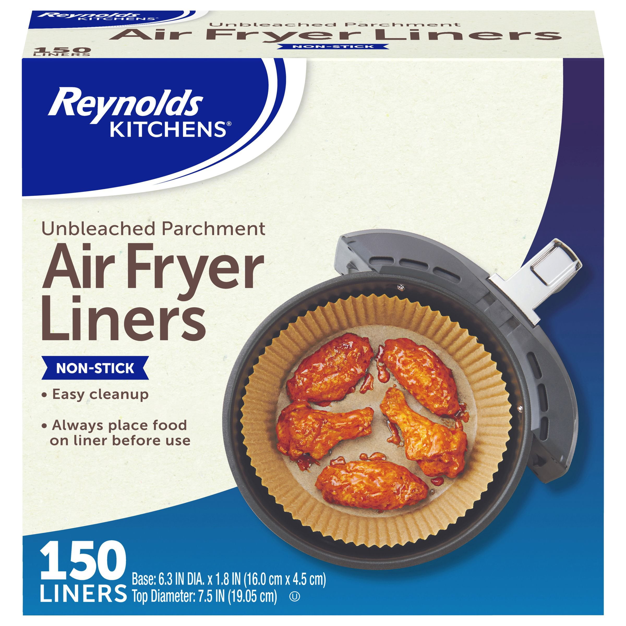 Reynolds Kitchens Unbleached Parchment Air Fryer Liners - Thumbnail 2